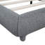 Lit plateforme tapissier grand avec tissu épais Teddy-165474501