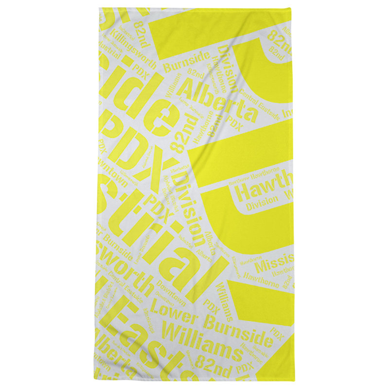 Bath Towel, Yellow, Microfiber, Portland