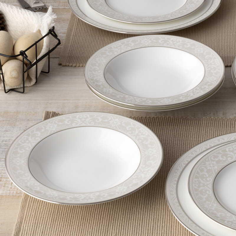 Noritake Montvale Platinum Set Of 4 Soup Bowls, 8-1/4", 10 Oz.