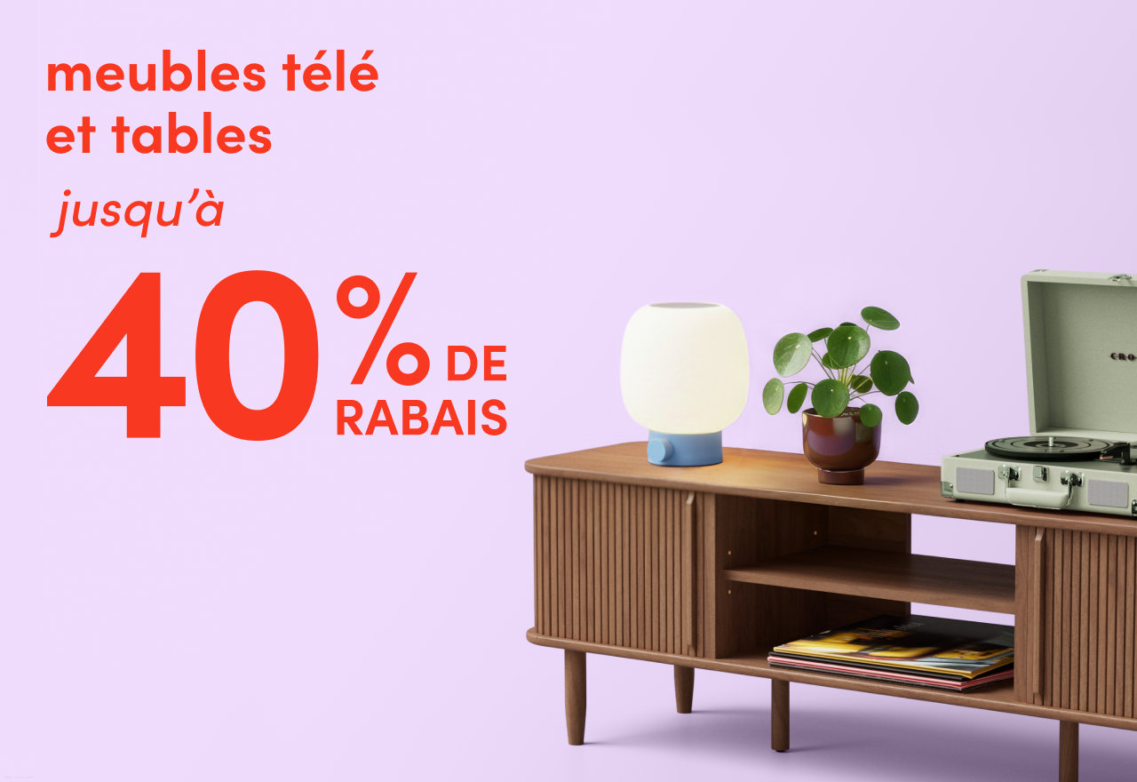 meubles télé et tables en solde