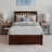 Asparas Solid Wood Platform Bed with Footboard & Roll Out Trundle Bed-838506820-838506824