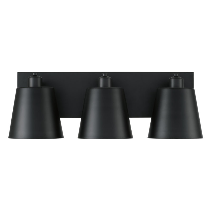 Alden 3 - Light Dimmable Vanity Light, Matte Black