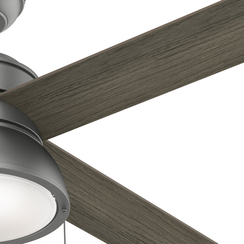 Loki Matte Silver 52" Ceiling Fan with LED Light Kit