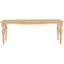 Table de salle à manger extensible avec pieds et plateau en bois massif, élégance rétro pour 8 sièges en bois, capacité de personne