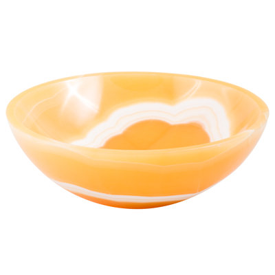 Belfry Bathroom Aydan 400mm L x 400mm W Yellow Stone Circular Sink