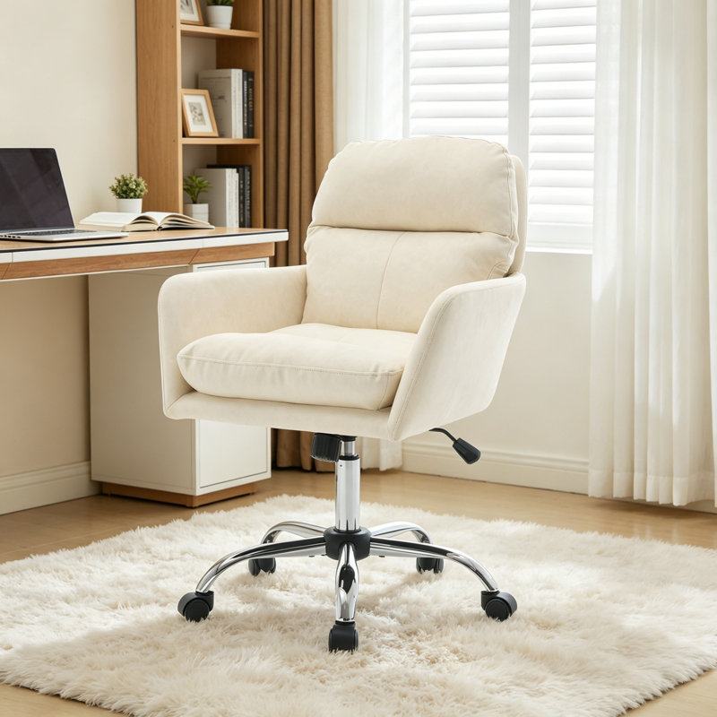 Chaise de bureau en cuir