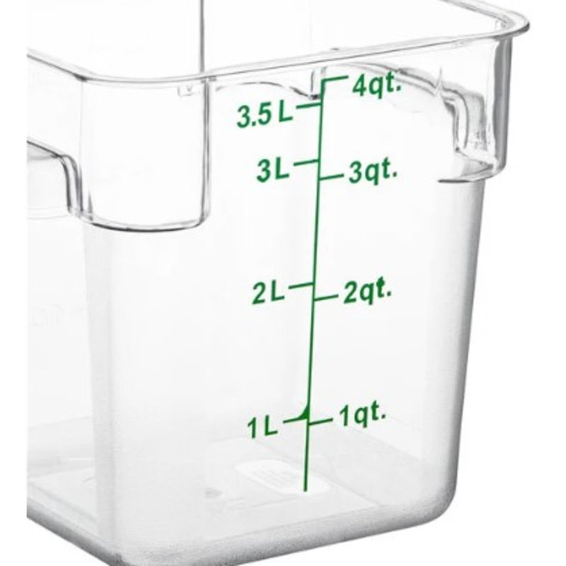 Choix 4 pintes Contenant alimentaire transparent en polycarbonate