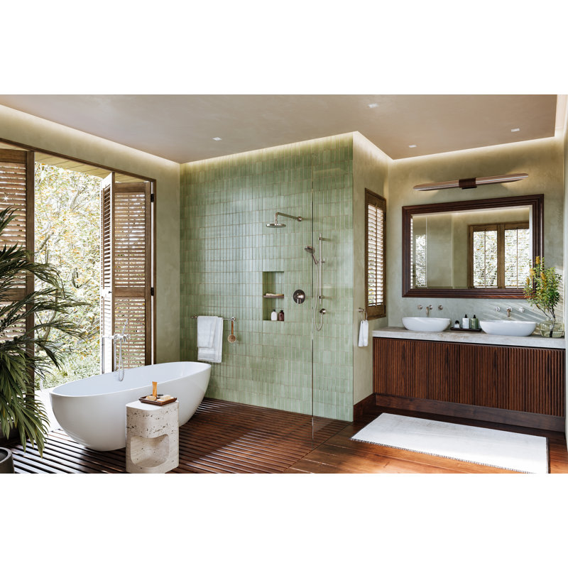 Rohl 20" Wall Mount Shower Arm, Polished Nickel