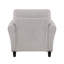 Mobilier de salon moderne avec coussins attachés en tissu texturé de couleur sable transitionnelle moderne-838580628