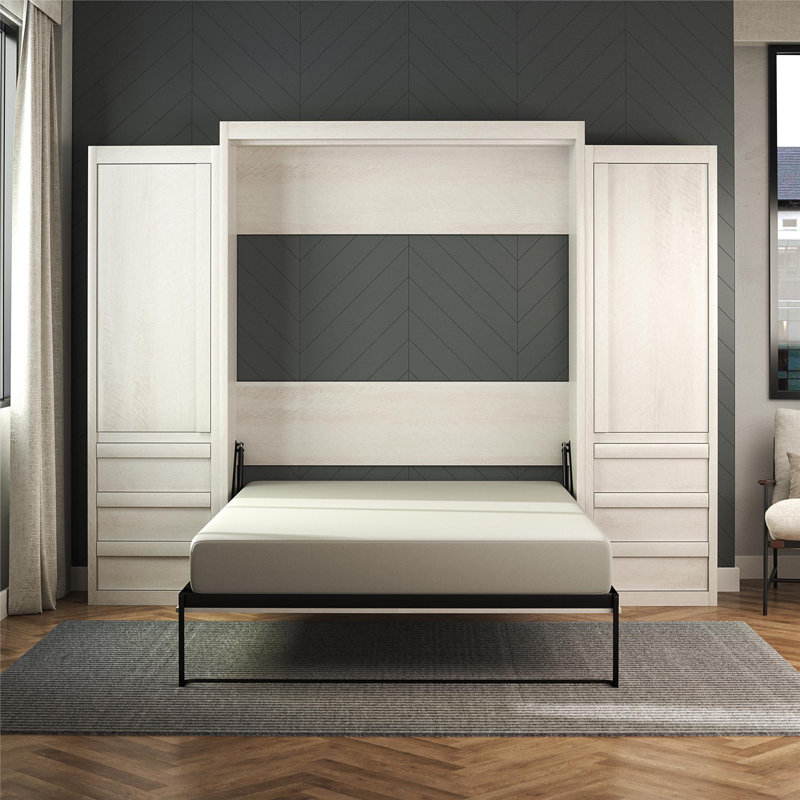 Wexford Murphy Storage Bed with Armoire Cabinets