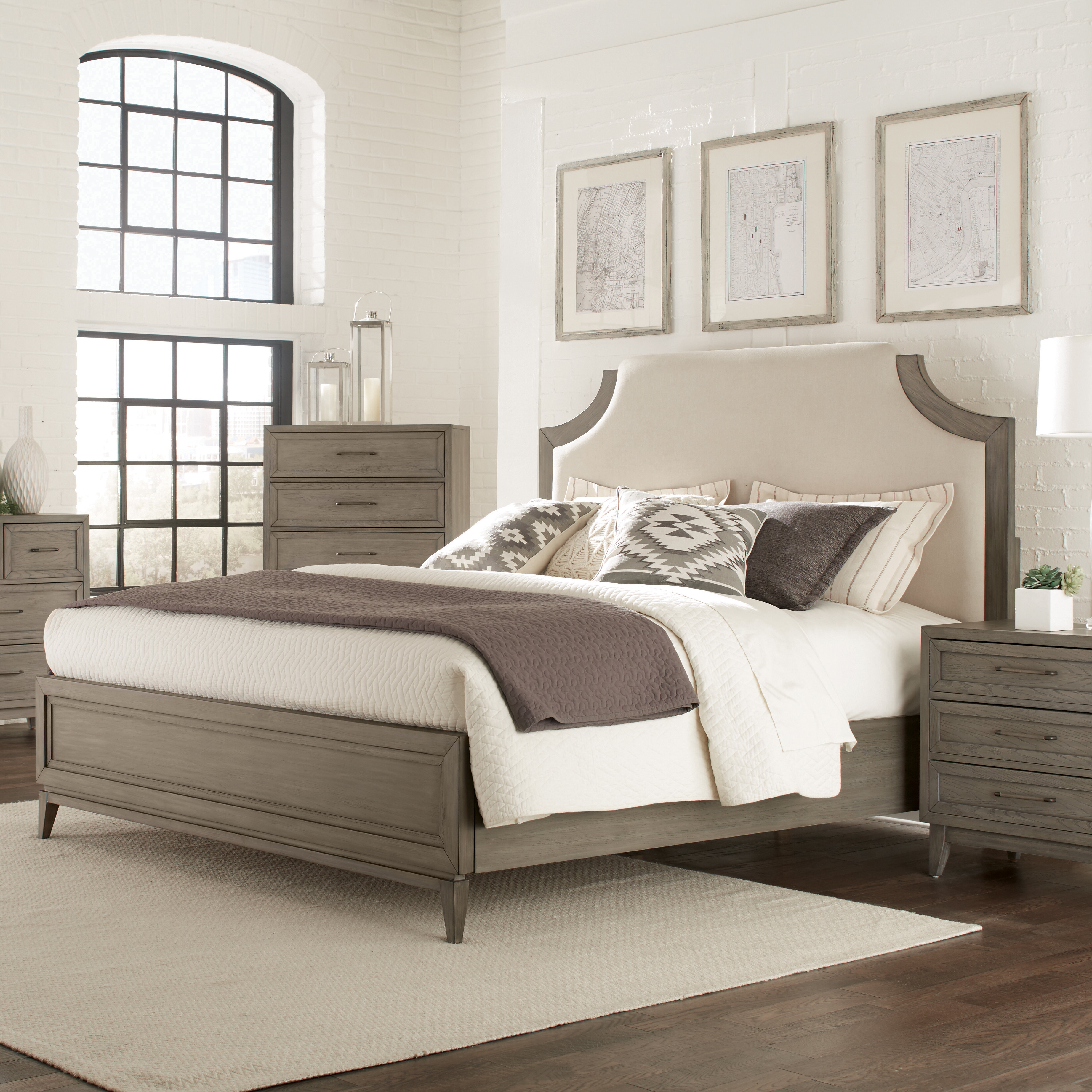 Greyleigh™ Karson Upholstered Panel Headboard & Reviews | Wayfair