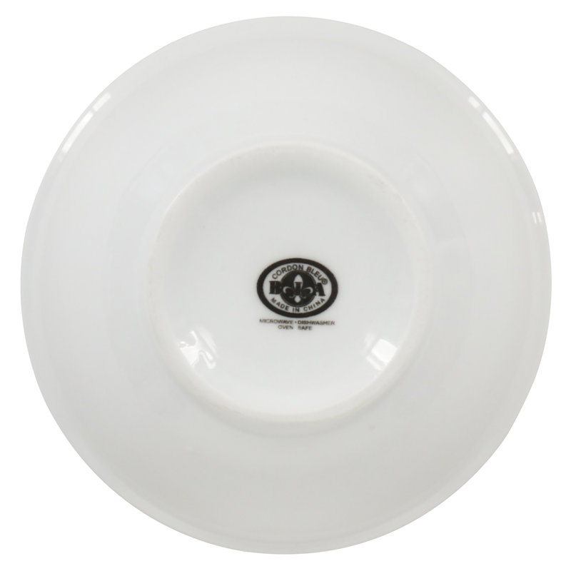 Classic White Porcelain Stackable Round Bowls, Set of 4