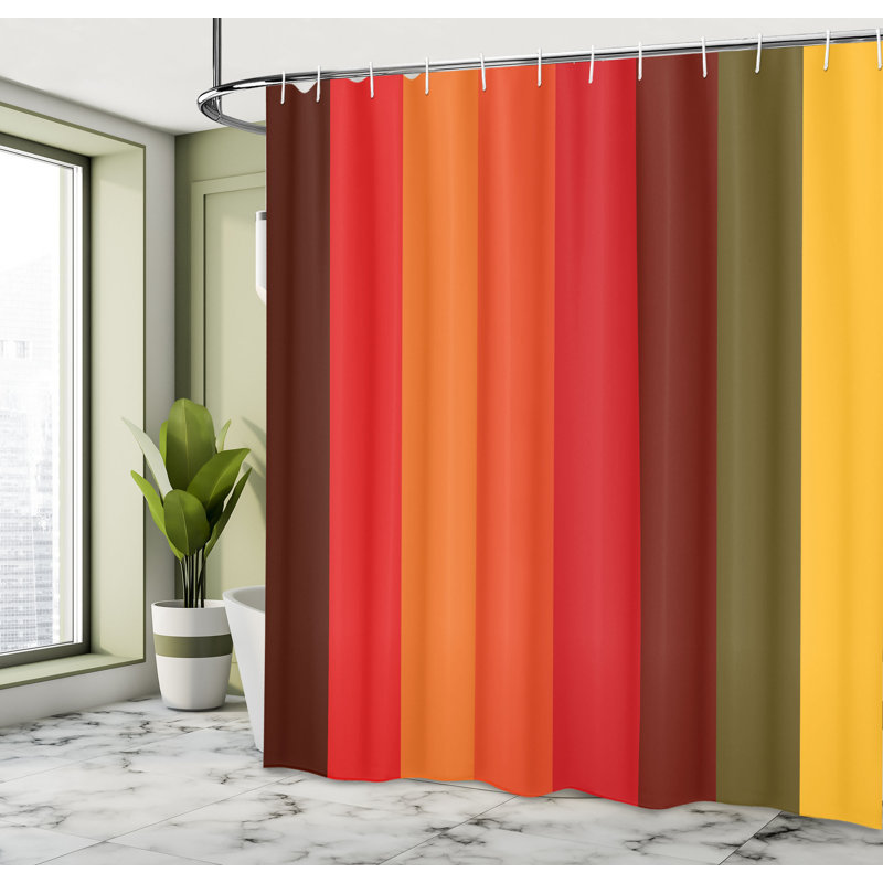 Shower Curtain with Hooks Included, 70"H x 69"W