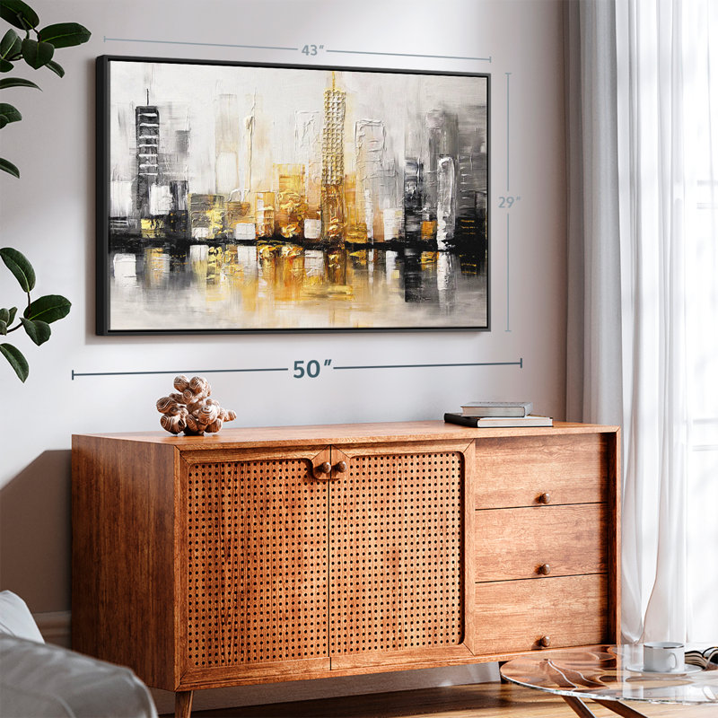 City View I, reproduction sur toile, H 29 po x l 43 po