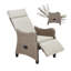 Chaise de patio inclinable avec coussins Jereomie-1197244350