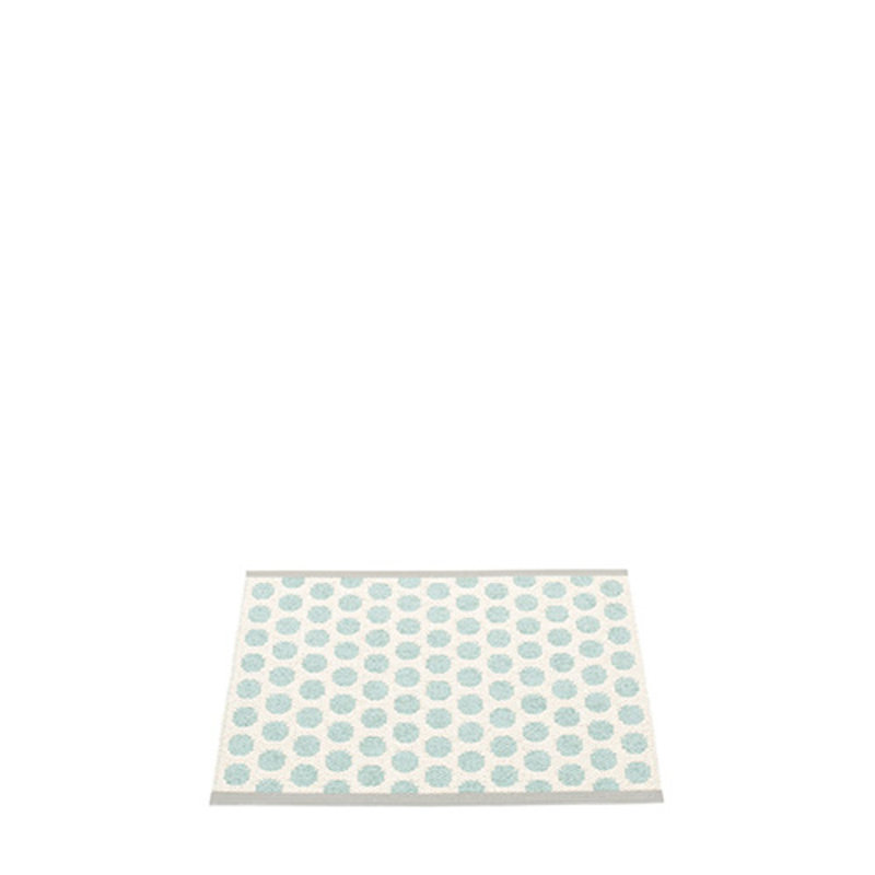 Noa Polka Dots Area Rug in Turquoise/Ivory, Rectangle 1'9" x 2'3"