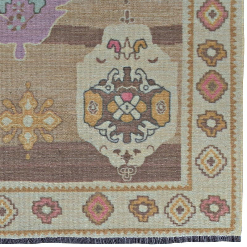 Laurel Adana Machine Woven Polyester No Pattern Area Rug in Brown, Rectangle 5' x 7'