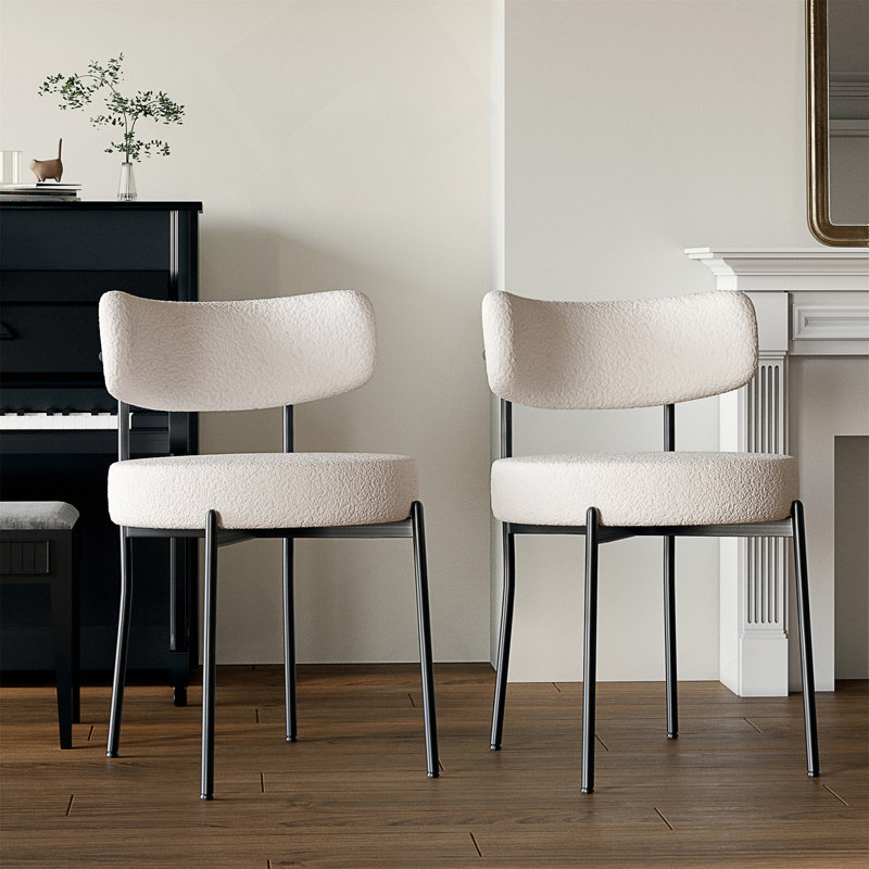 Chaises de salle à manger à dossier incurvé Thea, 2