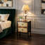 50 cm W Steel Bedside Table