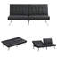 Structure en bois, pied en acier inoxydable, futon