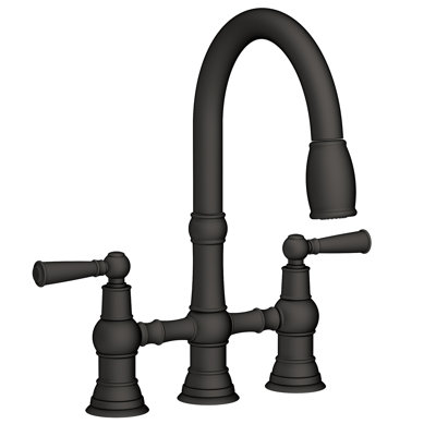 Jacobean Pull Down Kitchen Bridge Faucet