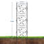 Paquet de 2, treillis de jardin en métal 21 x 72 po, support de plante antirouille pour rosiers grimpants, vignes et légumes