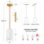 1- Light Gold Pendant Light Kitchen Island-1360067194