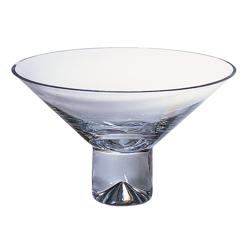 Monaco Fruit Bowl, 7" H x 12" W x 12" D, Clear