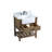 Pelaghia 30'' Single Bathroom Vanity with Marble Top-57367885