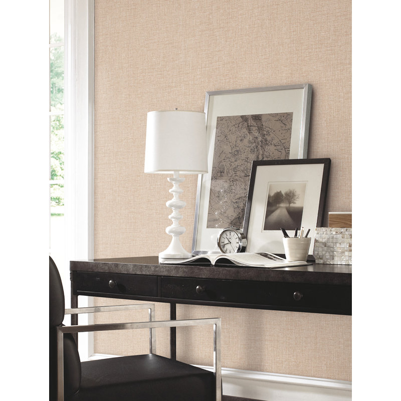 Su Tela Wallpaper, Beige, 30' L x 26" W