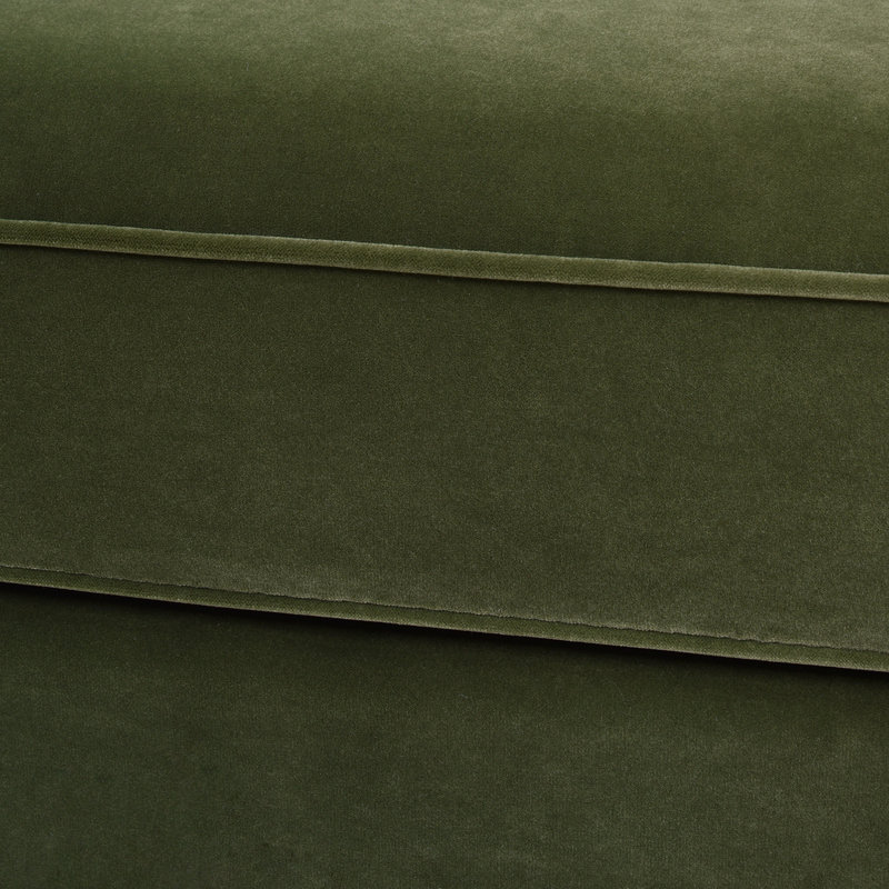 Peoria Upholstered 84'' Sofa, Olive Green Velvet
