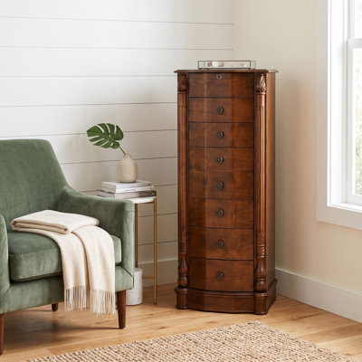 Armoire pour bijoux avec miroir Jovany