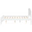 Lit plateforme double en bois avec tête de lit-623195748