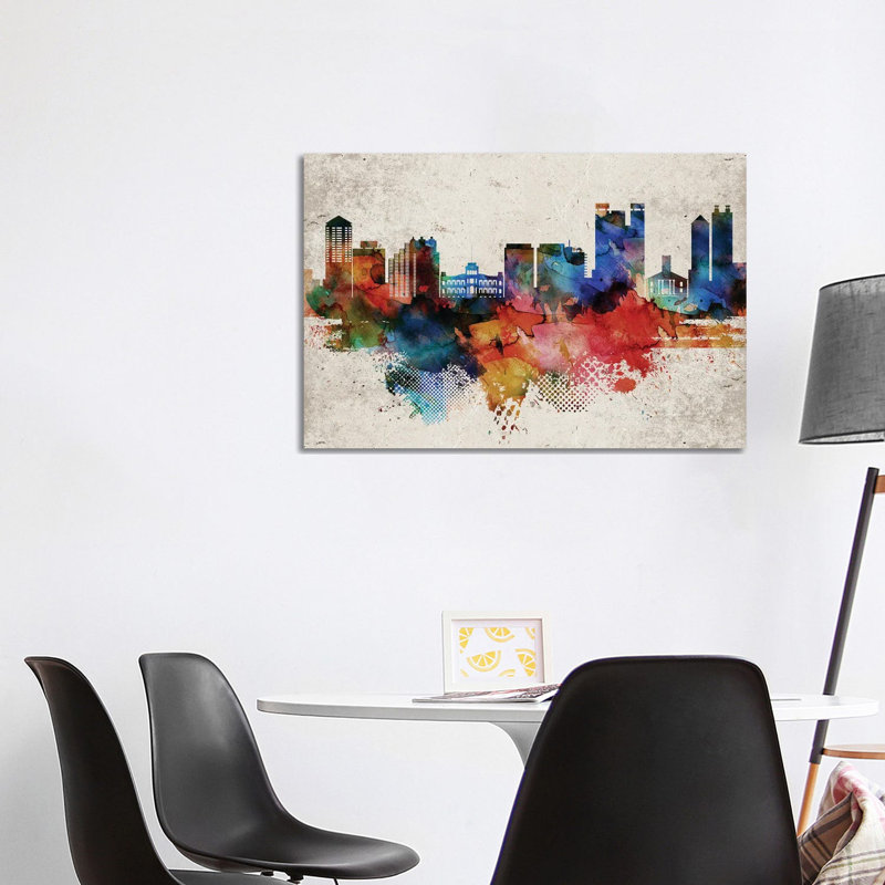 Honolulu Abstract - Wrapped Canvas Painting, 66.04cm H x 101.6cm W x 1.91cm D