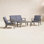 Channing Acacia 4 - Person Patio Conversation Set with Cushions