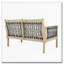 Ensemble de causeuse et table basse d'extérieur en bois d'acacia-1972817940
