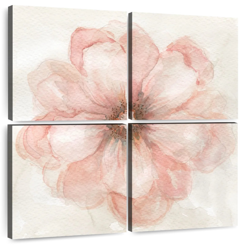 Harnek Pink Posy II, 26" H x 26" W