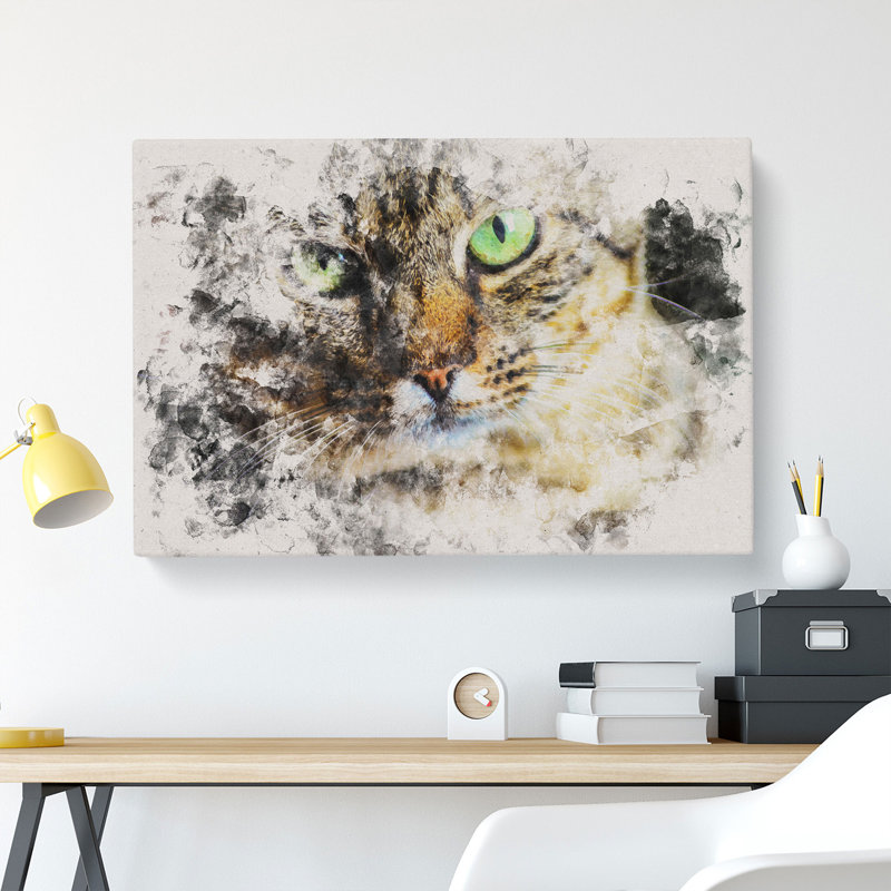Portrait of a Cat Vol.6 - Wrapped Canvas, 40cm H x 60cm W x 3cm D
