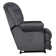 Upholstered Big Man's Lay Flat Recliner with Extended Footrest