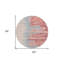 Tapis rond 8 po Coral