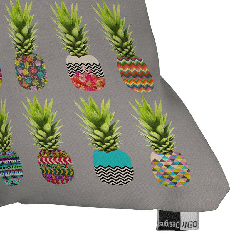 Pineapple Party Throw Pillow, 20" x 20"