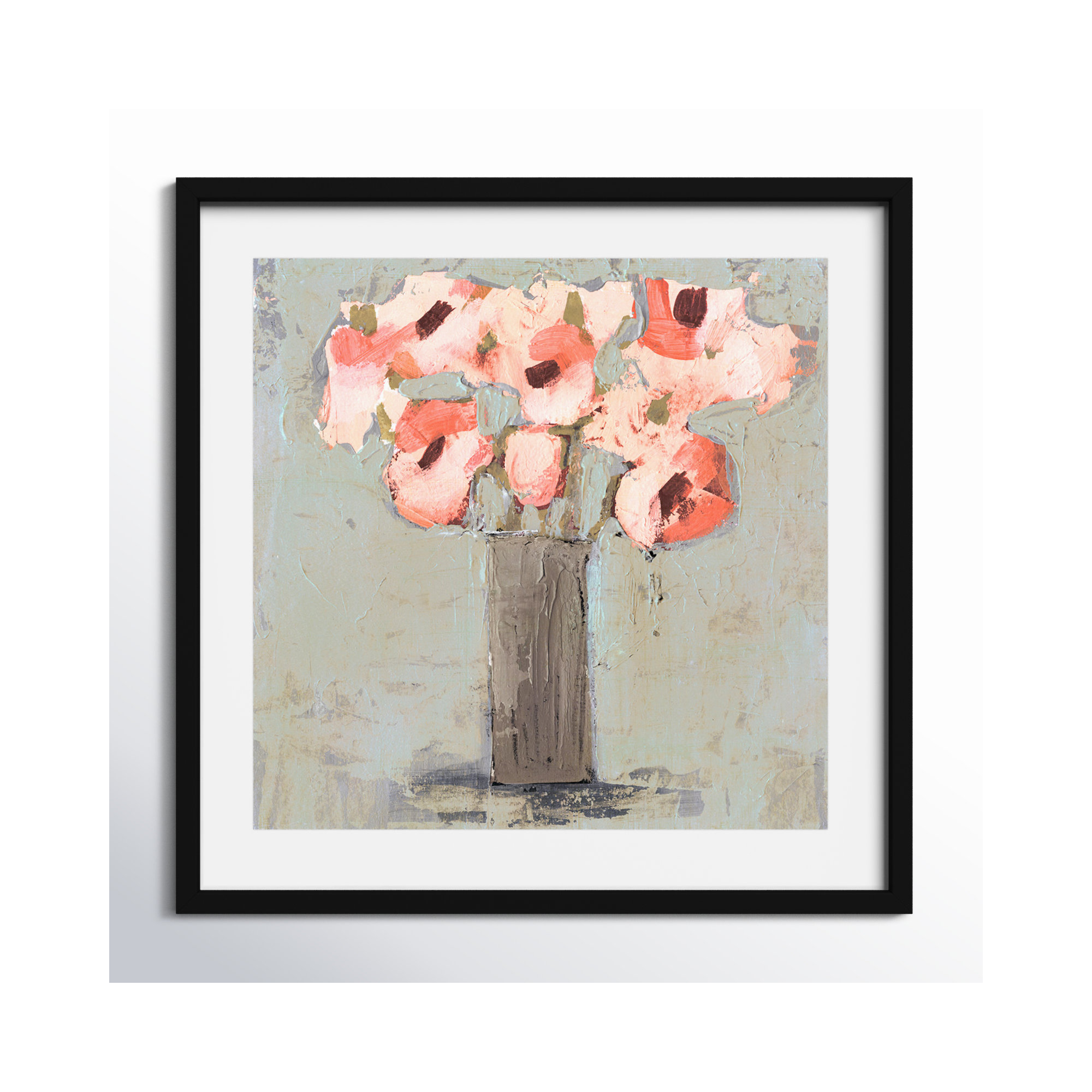 Pale Rustic Bouquet I by Victoria Borges, Black, 30"H x 30"W
