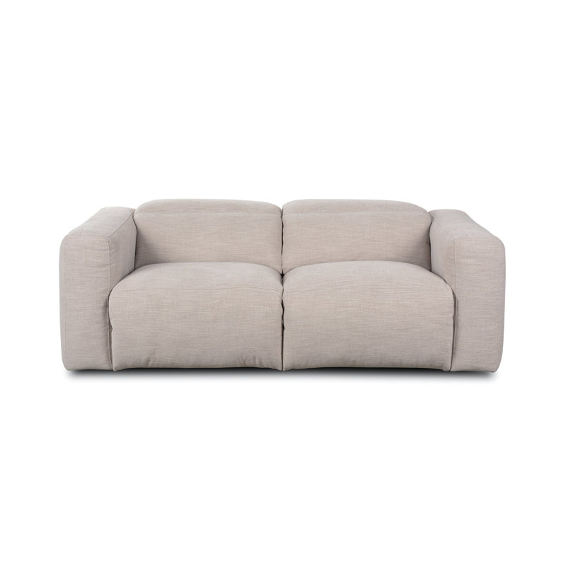 Radley 89" Power Recliner 2 - Piece Sofa, Laken Stone Polyester Blend