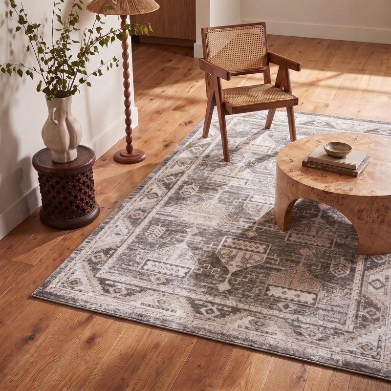 Tapis rectangulaire Kennily avec envers antidérapant, Rectangle 3 pi 11 po x 5 pi 7 po