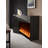 Italian minimalist ultra-narrow simulated fire decorative electric fireplace