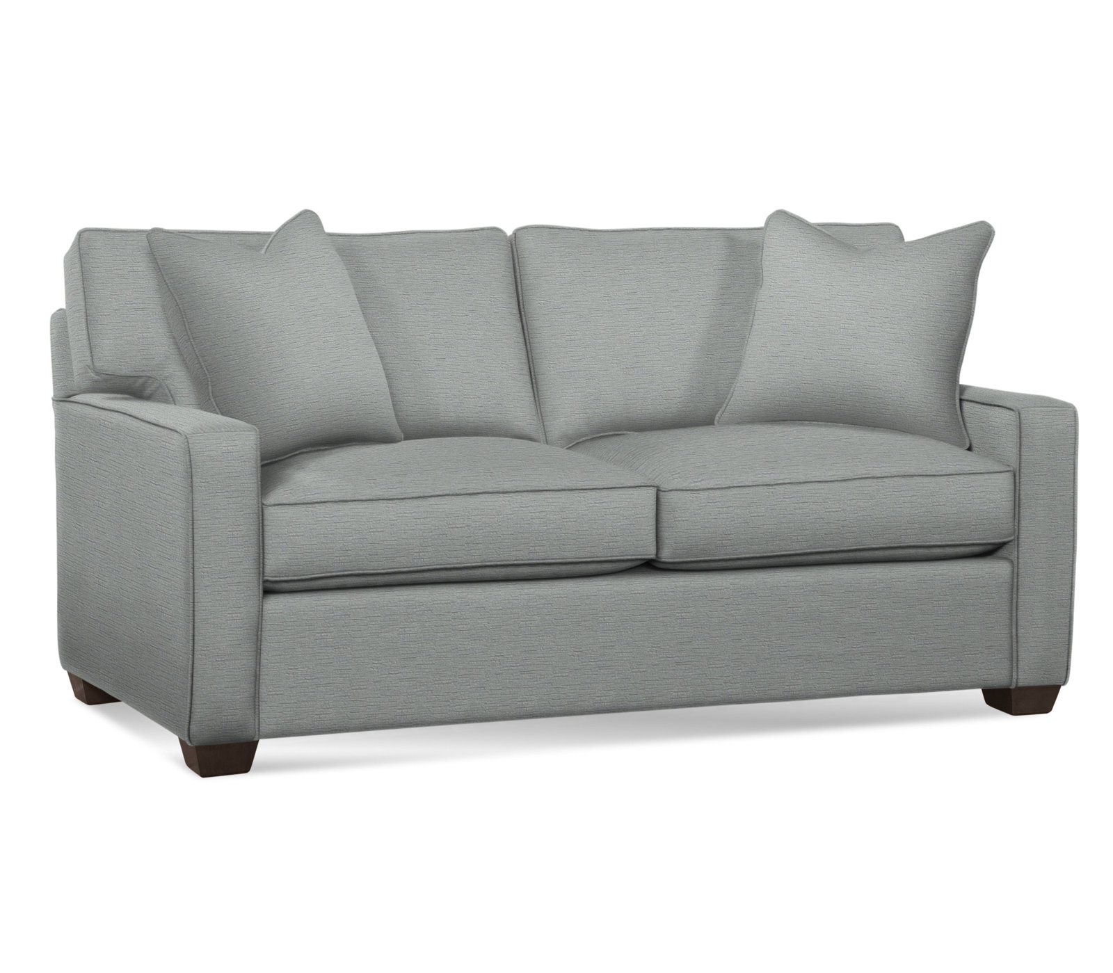 Gramercy Park 74'' Upholstered Sofa, Java, Eggshell Crypton Performance; 0884-93