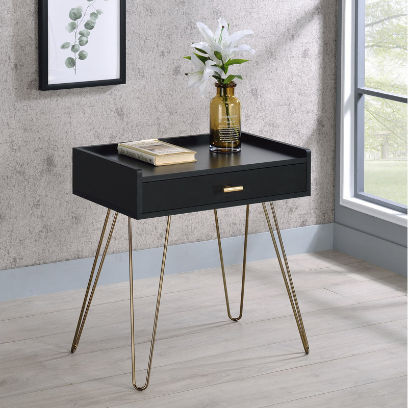Table de bout avec rangement Hailey