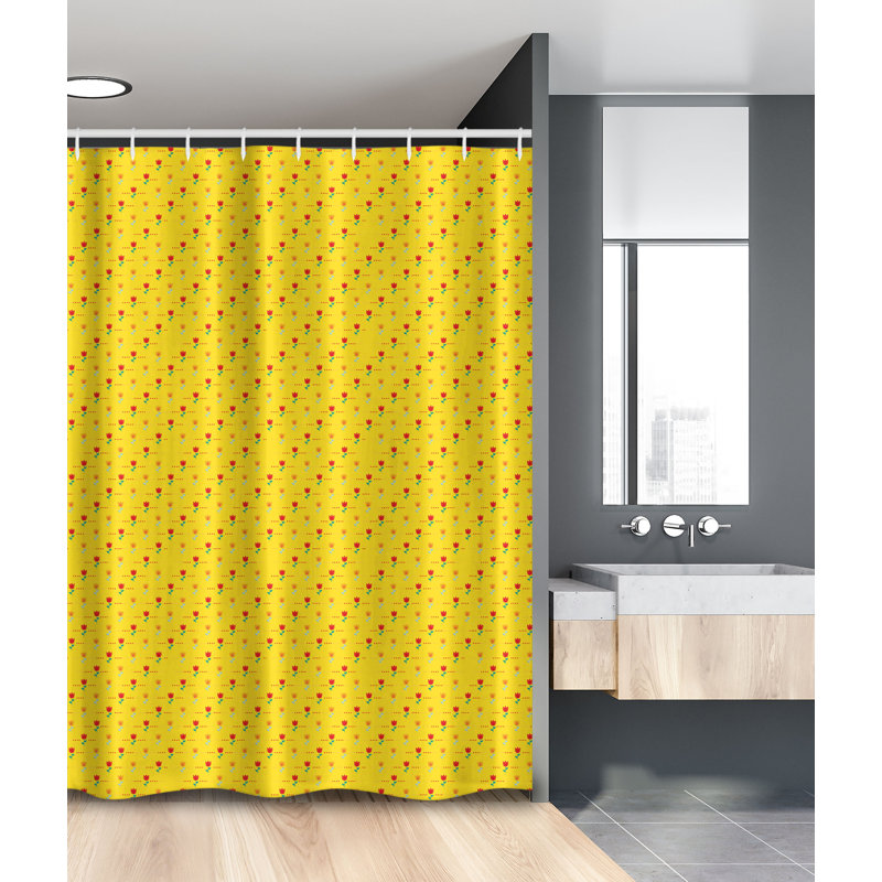 Shower Curtain with Hooks Included, 78"H x 54"W