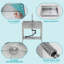 Grand lavabo simple en acier inoxydable de 21 po x l 36 po x H 35,5 po