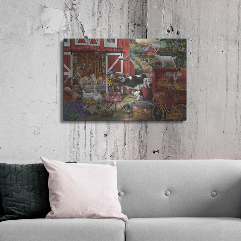 "Wise Acres Farm" par Bigelow, illustrations sur, H 24 po x l 36 po